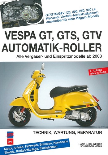 Vespa gts gtv 125 - vespa, gts,